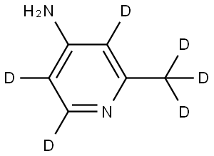 2-(methyl-d3)pyridin-3,5,6-d3-4-amine Structure