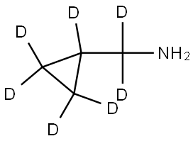 (cyclopropyl-d5)methan-d2-amine Structure