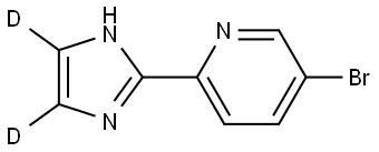 5-bromo-2-(1H-imidazol-2-yl-4,5-d2)pyridine Structure