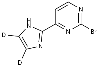 2-bromo-4-(1H-imidazol-2-yl-4,5-d2)pyrimidine Structure