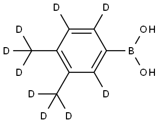 (3,4-bis(methyl-d3)phenyl-2,5,6-d3)boronic acid Structure