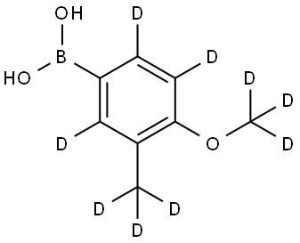 (4-(methoxy-d3)-3-(methyl-d3)phenyl-2,5,6-d3)boronic acid Structure