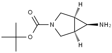 (Meso-1R,5S,6R)-Tert-Butyl 6-Amino-3-Azabicyclo[3.1.0]Hexane-3-Carboxylate* Structure