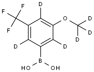 (3-(methoxy-d3)-5-(trifluoromethyl)phenyl-2,4,6-d3)boronic acid 구조식 이미지