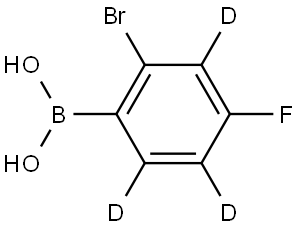 (2-bromo-4-fluorophenyl-3,5,6-d3)boronic acid Structure