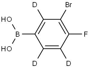 (3-bromo-4-fluorophenyl-2,5,6-d3)boronic acid Structure