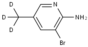 3-bromo-5-(methyl-d3)pyridin-2-amine Structure