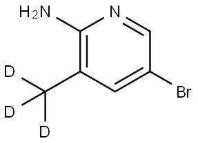 5-bromo-3-(methyl-d3)pyridin-2-amine Structure