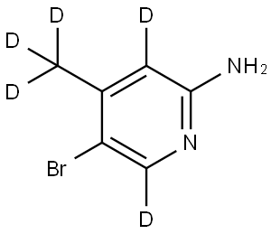 5-bromo-4-(methyl-d3)pyridin-3,6-d2-2-amine Structure