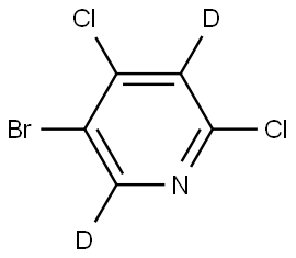 5-bromo-2,4-dichloropyridine-3,6-d2 Structure