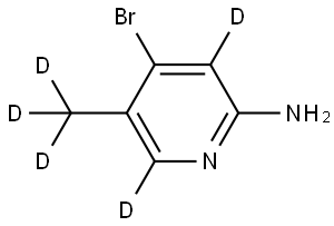 4-bromo-5-(methyl-d3)pyridin-3,6-d2-2-amine Structure