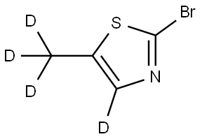 2-bromo-5-(methyl-d3)thiazole-4-d Structure