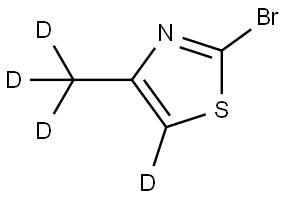 2-bromo-4-(methyl-d3)thiazole-5-d Structure