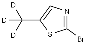 2-bromo-5-(methyl-d3)thiazole Structure