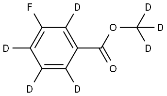 methyl-d3 3-fluorobenzoate-2,4,5,6-d4 Structure