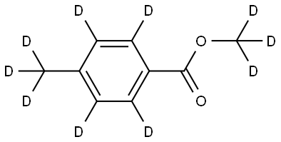 methyl-d3 4-(methyl-d3)benzoate-d4 구조식 이미지