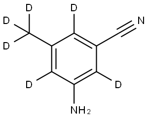 3-amino-5-(methyl-d3)benzonitrile-2,4,6-d3 Structure