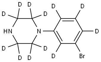 1-(3-bromophenyl-2,4,5,6-d4)piperazine-2,2,3,3,5,5,6,6-d8 구조식 이미지