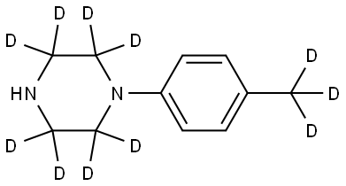 1-(4-(methyl-d3)phenyl)piperazine-2,2,3,3,5,5,6,6-d8 Structure