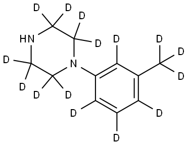 1-(3-(methyl-d3)phenyl-2,4,5,6-d4)piperazine-2,2,3,3,5,5,6,6-d8 Structure