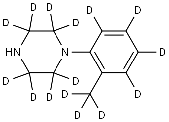 1-(2-(methyl-d3)phenyl-3,4,5,6-d4)piperazine-2,2,3,3,5,5,6,6-d8 Structure