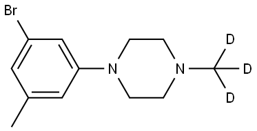 1-(3-bromo-5-methylphenyl)-4-(methyl-d3)piperazine Structure