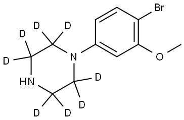 1-(4-bromo-3-methoxyphenyl)piperazine-2,2,3,3,5,5,6,6-d8 구조식 이미지