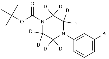 tert-butyl 4-(3-bromophenyl)piperazine-1-carboxylate-2,2,3,3,5,5,6,6-d8 Structure