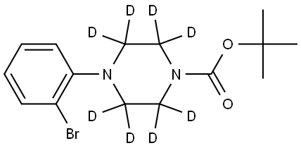 tert-butyl 4-(2-bromophenyl)piperazine-1-carboxylate-2,2,3,3,5,5,6,6-d8 구조식 이미지