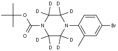 tert-butyl 4-(4-bromo-2-methylphenyl)piperazine-1-carboxylate-2,2,3,3,5,5,6,6-d8 Structure