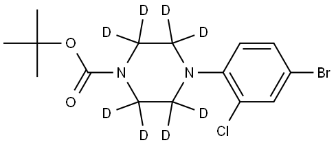 tert-butyl 4-(4-bromo-2-chlorophenyl)piperazine-1-carboxylate-2,2,3,3,5,5,6,6-d8 Structure