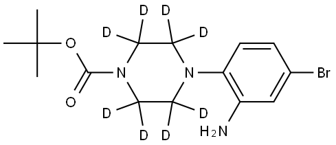 tert-butyl 4-(2-amino-4-bromophenyl)piperazine-1-carboxylate-2,2,3,3,5,5,6,6-d8 Structure