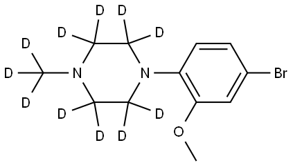 1-(4-bromo-2-methoxyphenyl)-4-(methyl-d3)piperazine-2,2,3,3,5,5,6,6-d8 Structure