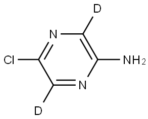 5-chloropyrazin-3,6-d2-2-amine Structure