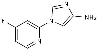 1-(4-fluoropyridin-2-yl)-1H-imidazol-4-amine Structure