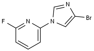 2-(4-bromo-1H-imidazol-1-yl)-6-fluoropyridine Structure