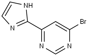 4-bromo-6-(1H-imidazol-2-yl)pyrimidine Structure