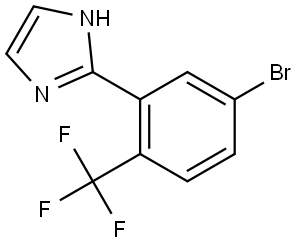 2-(5-bromo-2-(trifluoromethyl)phenyl)-1H-imidazole Structure