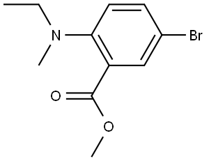 methyl 5-bromo-2-(ethyl(methyl)amino)benzoate Structure