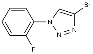 4-bromo-1-(2-fluorophenyl)-1H-1,2,3-triazole Structure