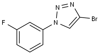 4-bromo-1-(3-fluorophenyl)-1H-1,2,3-triazole Structure