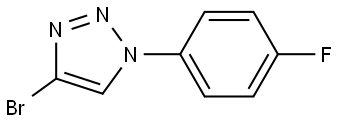 4-bromo-1-(4-fluorophenyl)-1H-1,2,3-triazole Structure