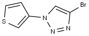 4-bromo-1-(thiophen-3-yl)-1H-1,2,3-triazole Structure