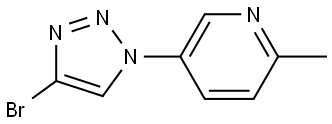 5-(4-bromo-1H-1,2,3-triazol-1-yl)-2-methylpyridine Structure