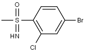 4-bromo-2-chloro-1-(S-methylsulfonimidoyl)benzene Structure