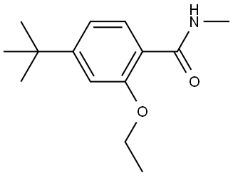 4-(1,1-Dimethylethyl)-2-ethoxy-N-methylbenzamide Structure