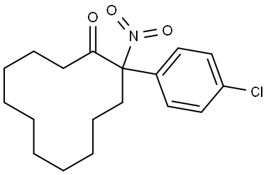 2-(4-chlorophenyl)-2-nitrocyclododecan-1-one Structure