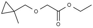 ethyl 2-((1-methylcyclopropyl)methoxy)acetate Structure