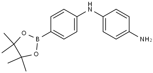 N1-[4-(4,4,5,5-tetramethyl-1,3,2-dioxaborolan-2-yl)phenyl]benzene-1,4-diamine Structure