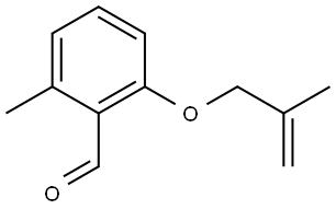 2-Methyl-6-[(2-methyl-2-propen-1-yl)oxy]benzaldehyde Structure